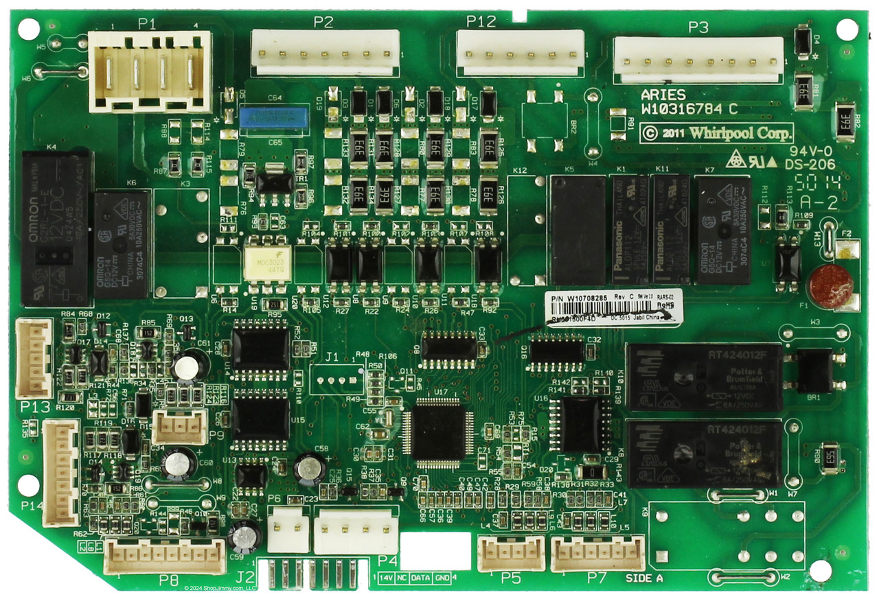 KitchenAid Jenn-Air Refrigerator WPW10708285 W10708285 Control Board