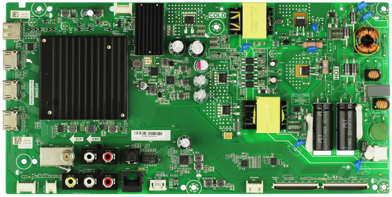 Vizio 6M03A0007500J Main Board/Power Supply V505-J09 (LIAIF9LX Serial)