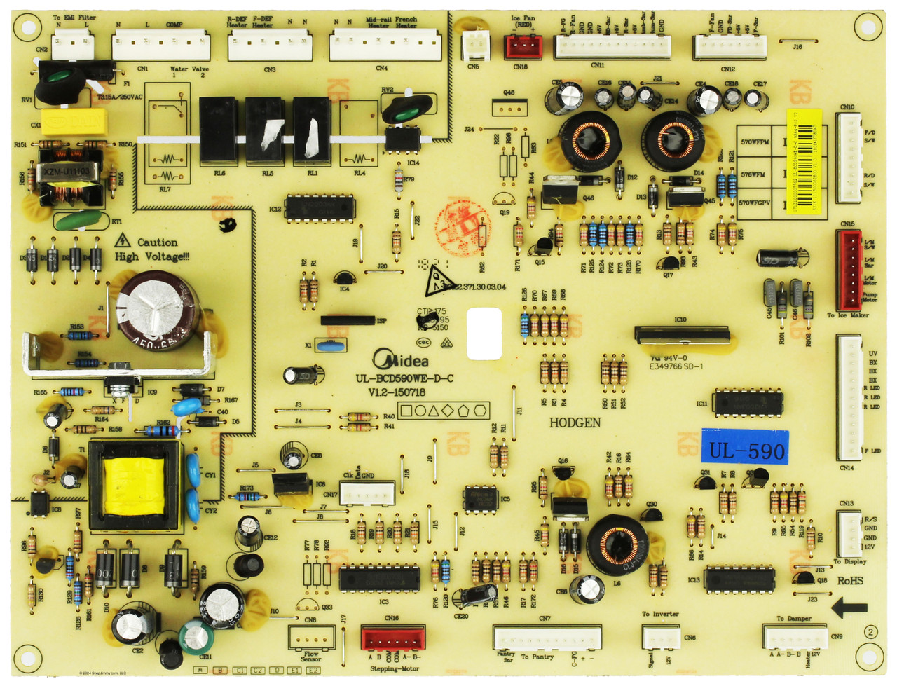 Insignia Refrigerator 17131000007762 Control Board