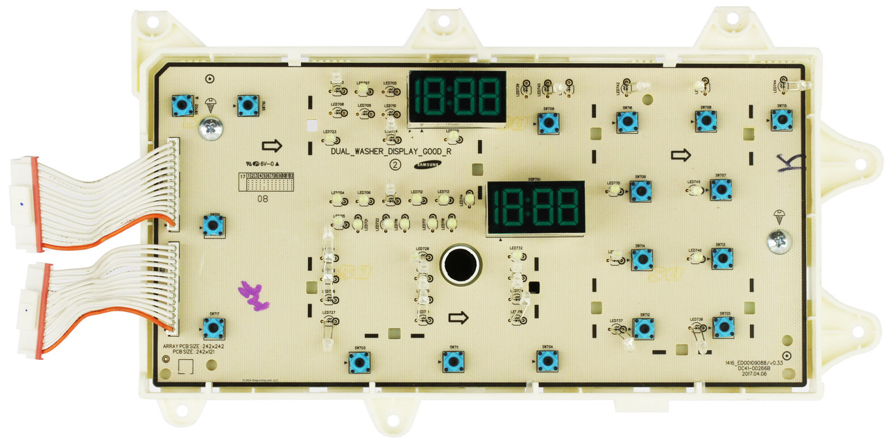 Samsung Dryer DC92-01997A Display Pcb Assembly 