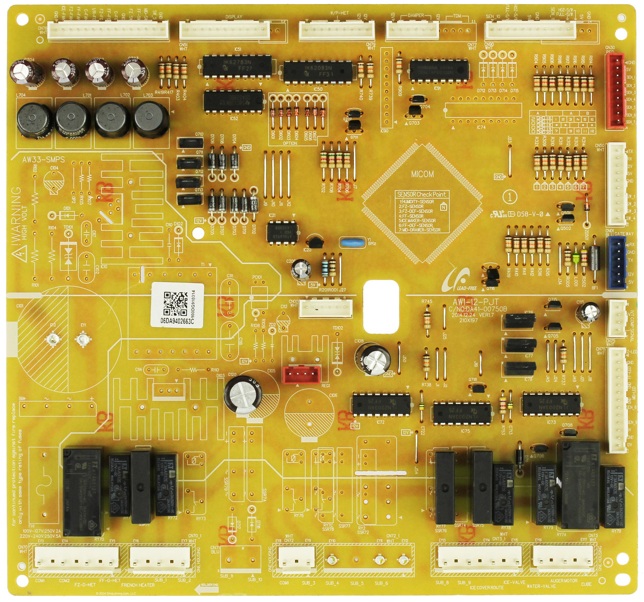 Samsung Refrigerator DA94-02663C PCB Assembly Eeprom