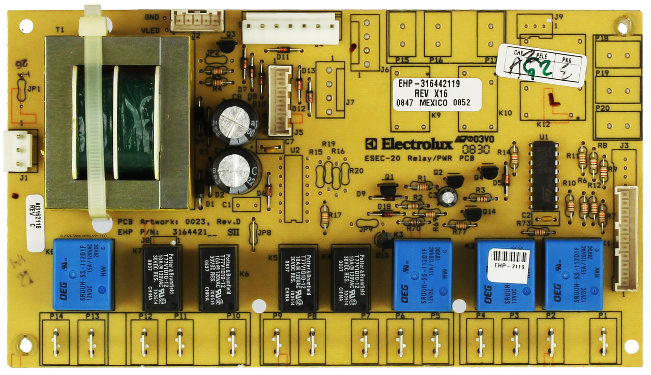 Frigidaire Range 316442119 Power UIB Board