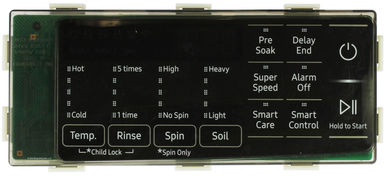 Samsung Washer DC97-23310A Control Panel