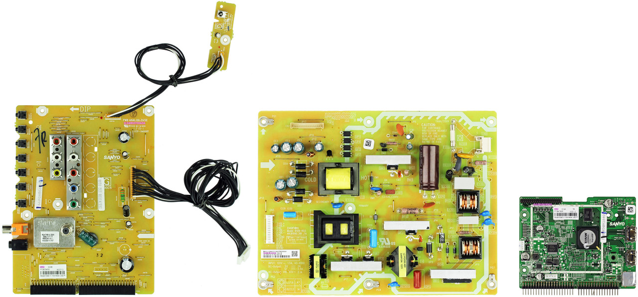 Sanyo DP39842 (P39842-04 Chassis) Complete TV Repair Parts Kit