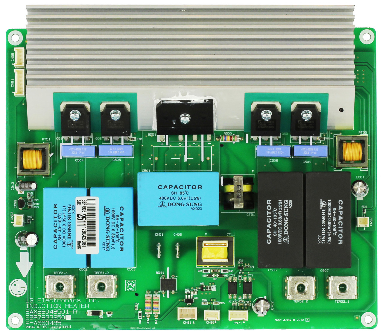 LG EBR79332511 Induction Range Main Board Pcb Assembly