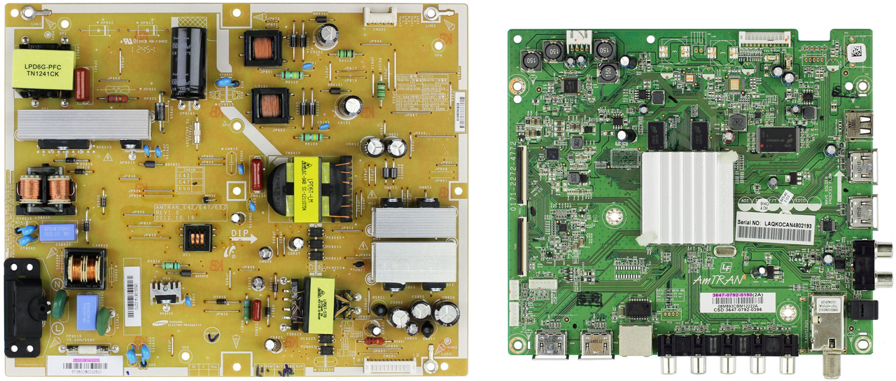 Vizio E470I-A0 (serial# LAQKOCAP, LAQKOCAN or LATKOCAN) Complete TV Repair Parts Kit 