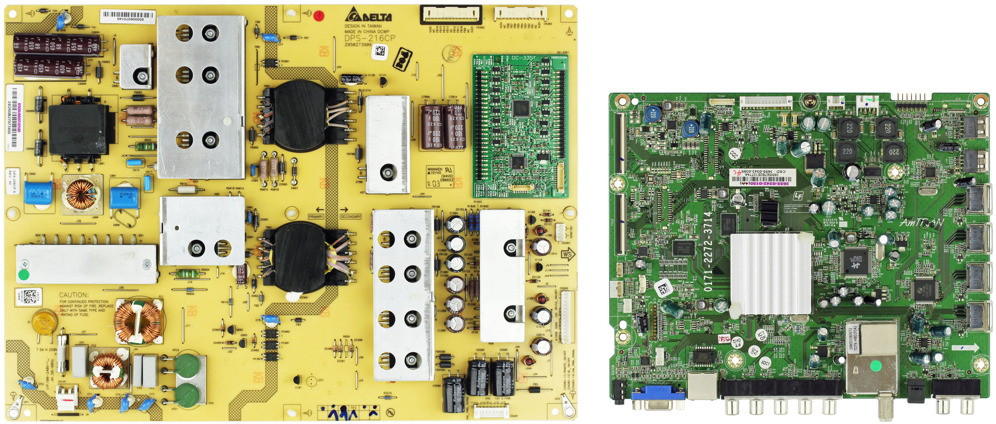 Vizio M550SV (LAQPKAAM) Complete TV Repair Parts Kit