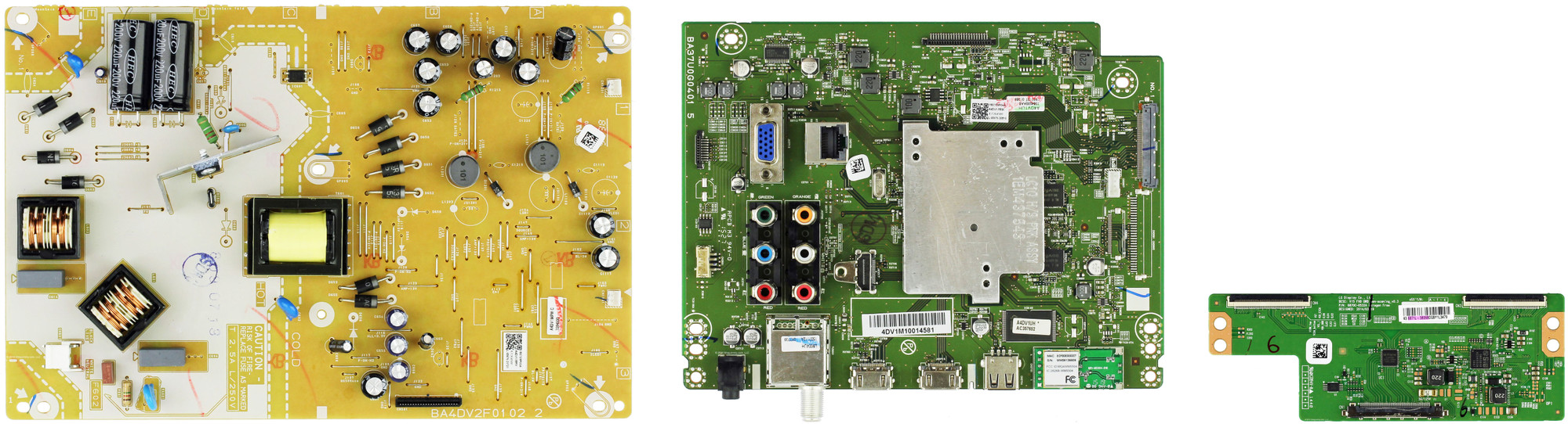 Magnavox 43MV314X/F7 (DS1 Serial) Complete TV Repair Parts Kit