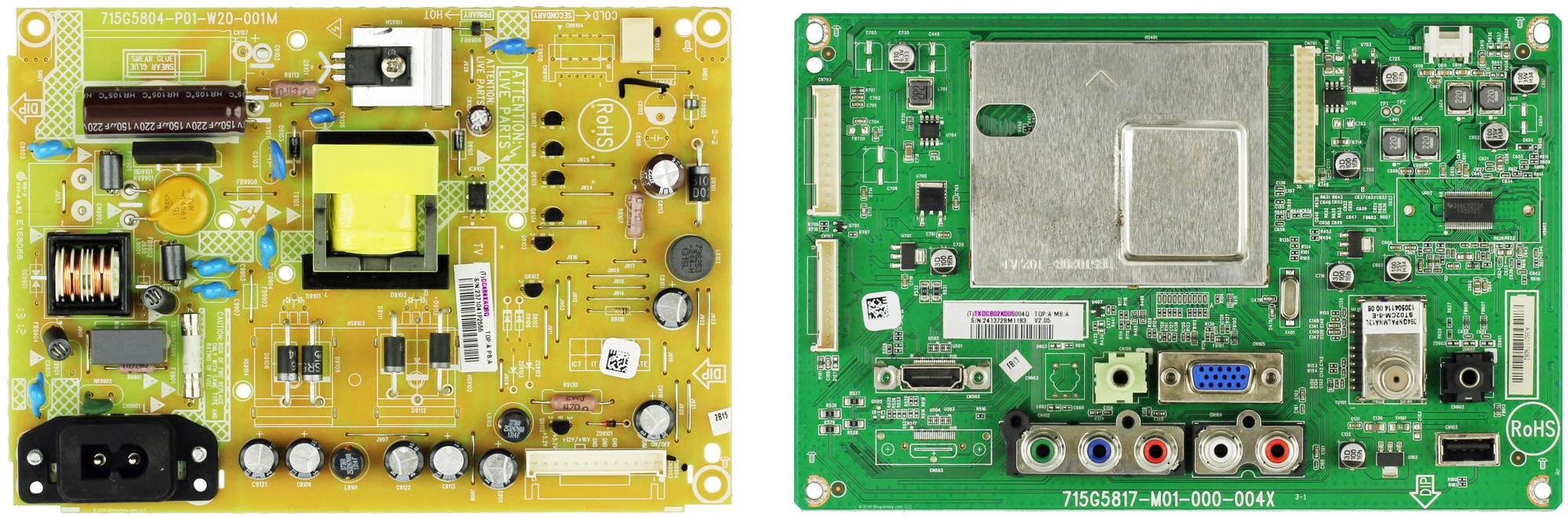 Vizio E221A-A1 (LTTXOOCP Serial) Complete LED TV Repair Parts Kit