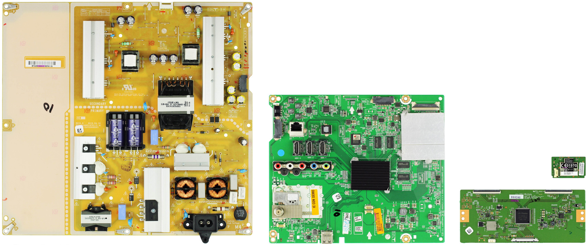 LG 65UF6800UA.BUSYLJR Complete LED TV Repair Parts Kit