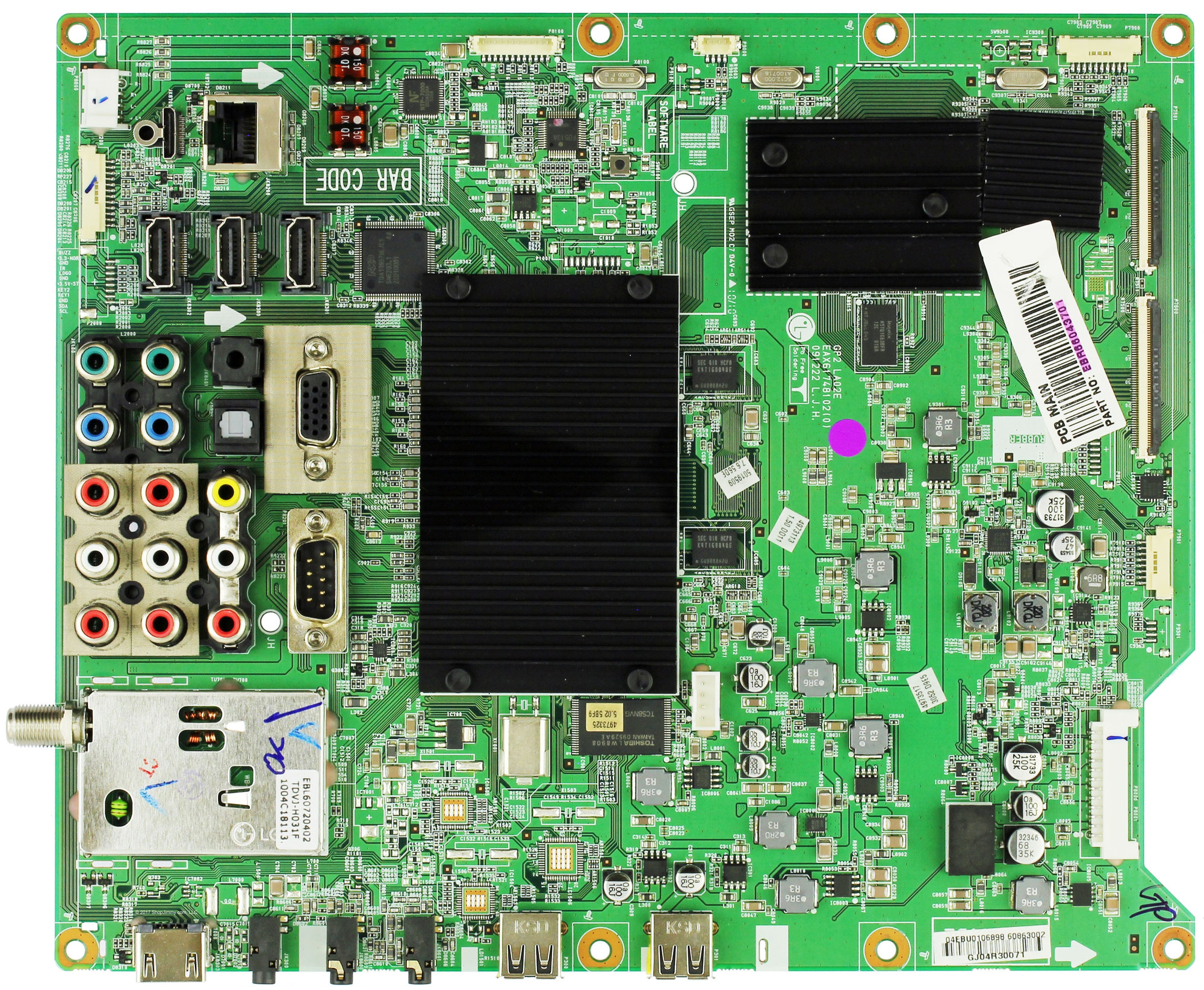 LG EBR66043701 Main Board for 55LE8500-UA.AUSWLJR