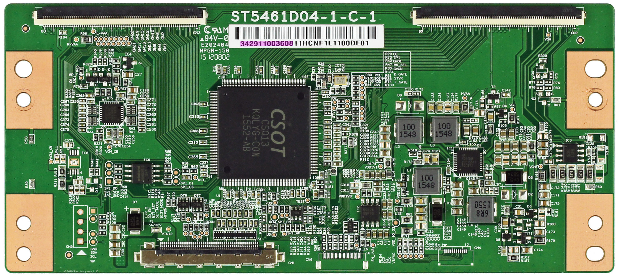 TCL 4T-TCN550-CS15 (ST5461D04-1-C-1 (or -7)) T-Con Board for 55US5800 ...