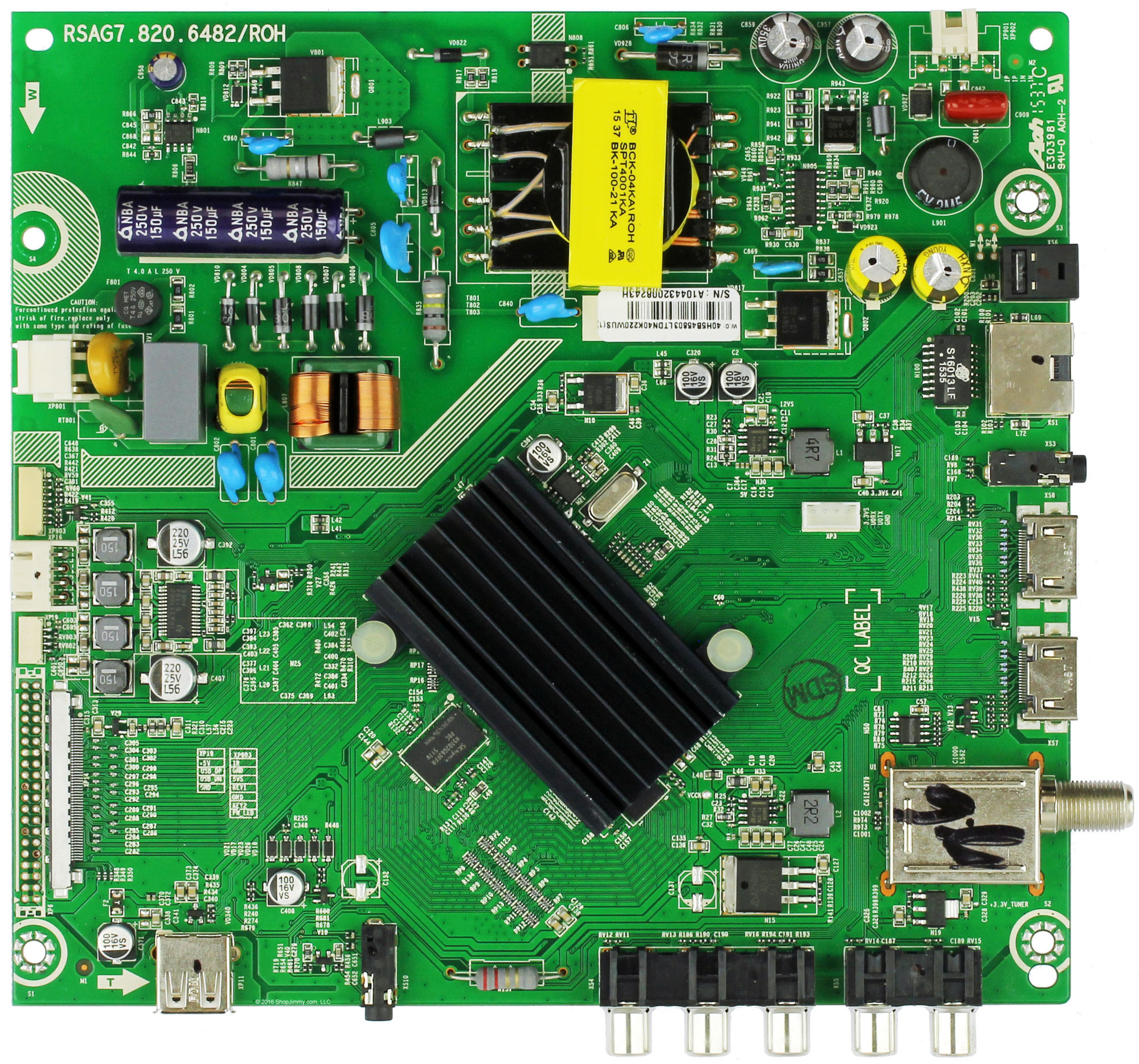 Hisense Main Board / Power Supply for 40H5B (TV Version without