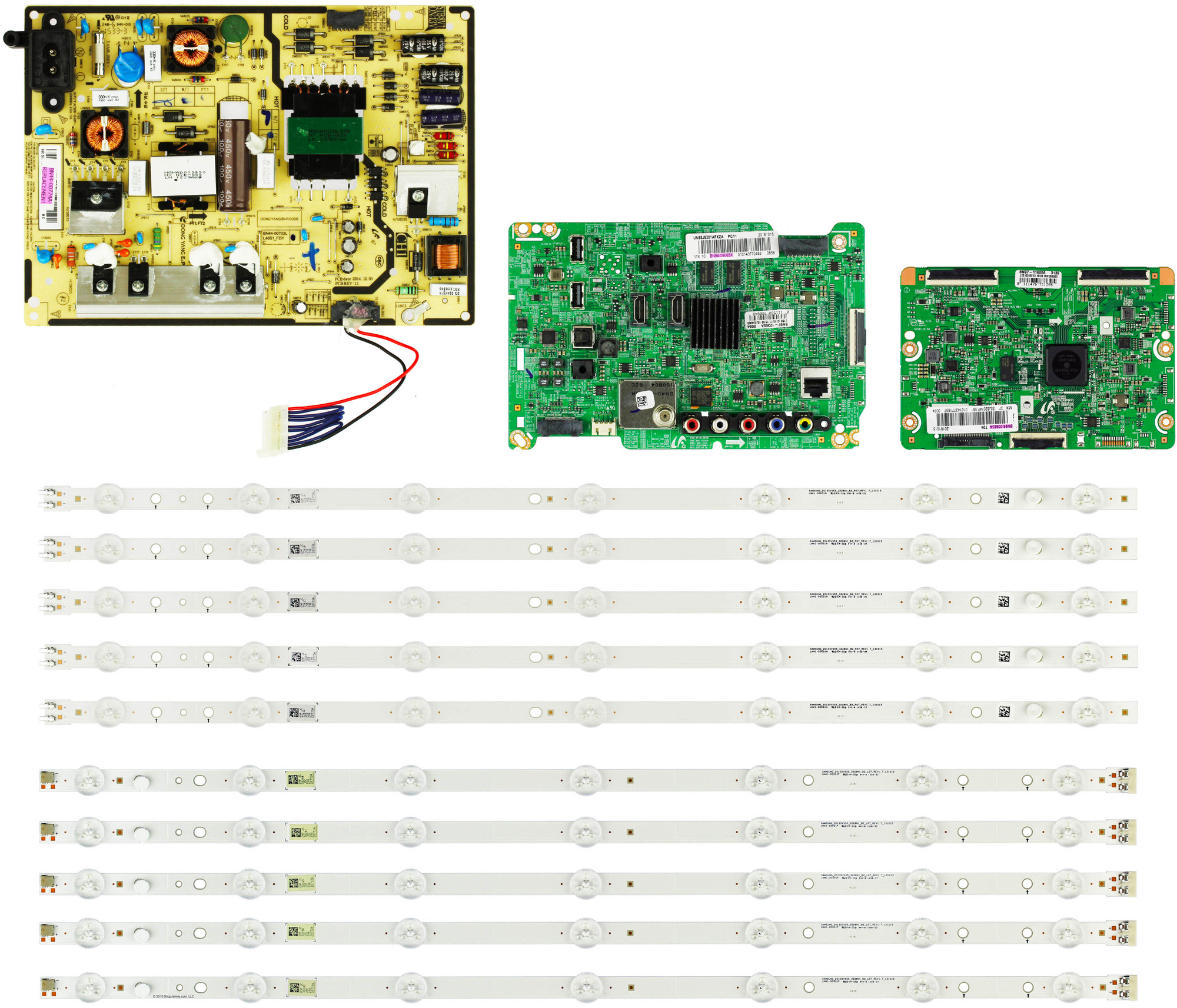 Showページ Samsung UN55J6201AFXZA (Version FA02) Complete TV Repair