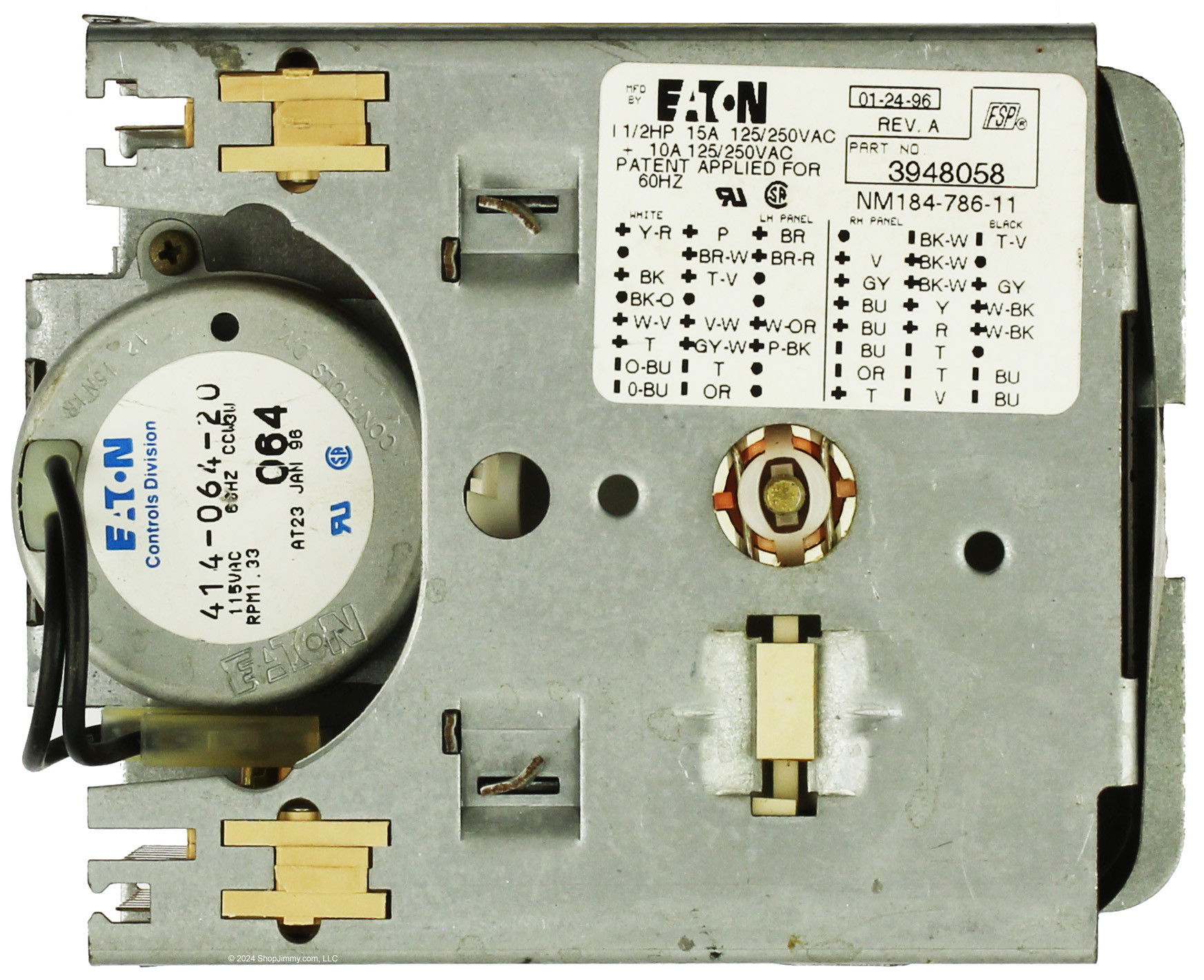 Whirlpool Washer 3948058 Timer (Knob NOT Included)