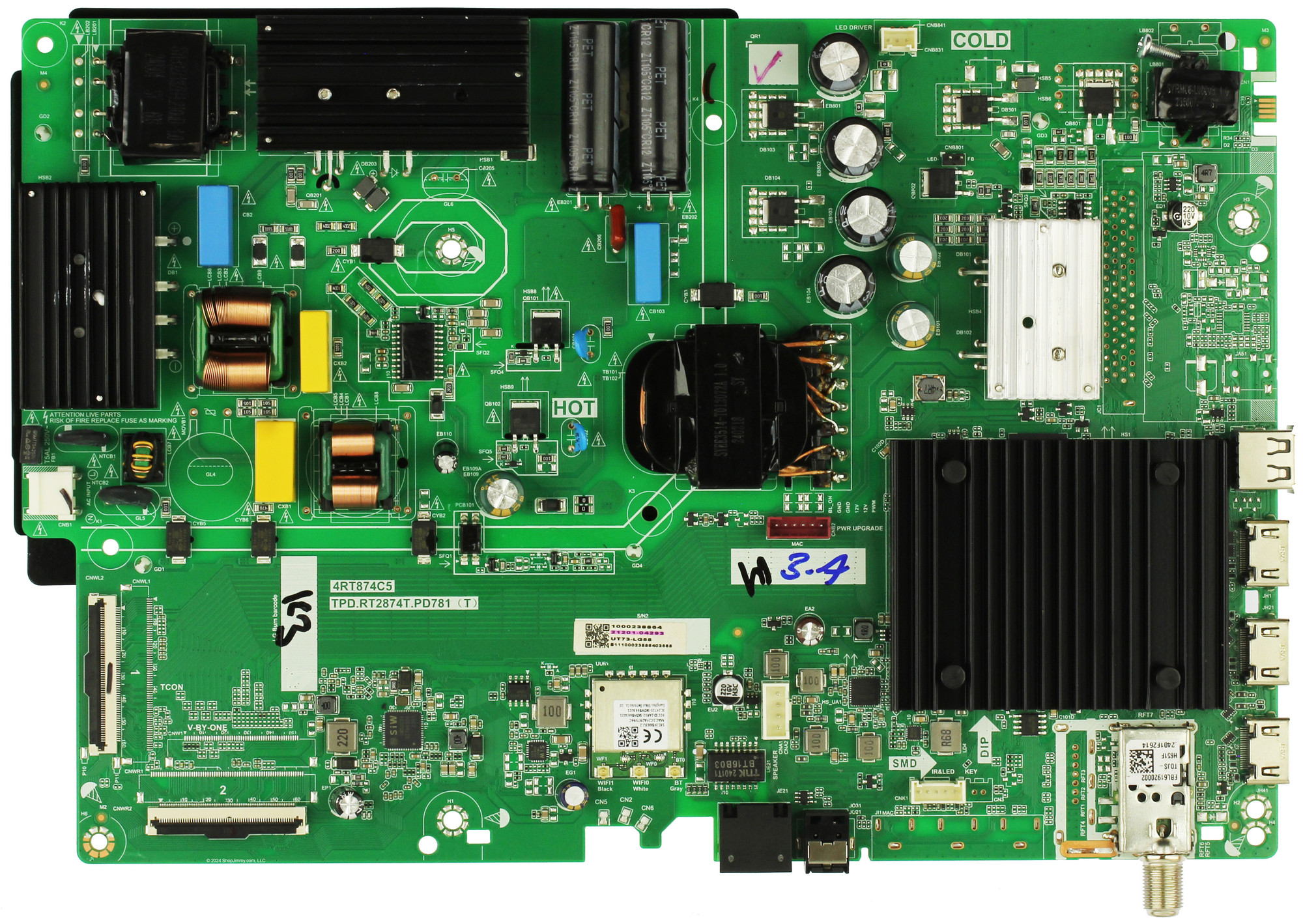 LG 21201-04293 Main Board 55UT7570PUB.CUSGHB