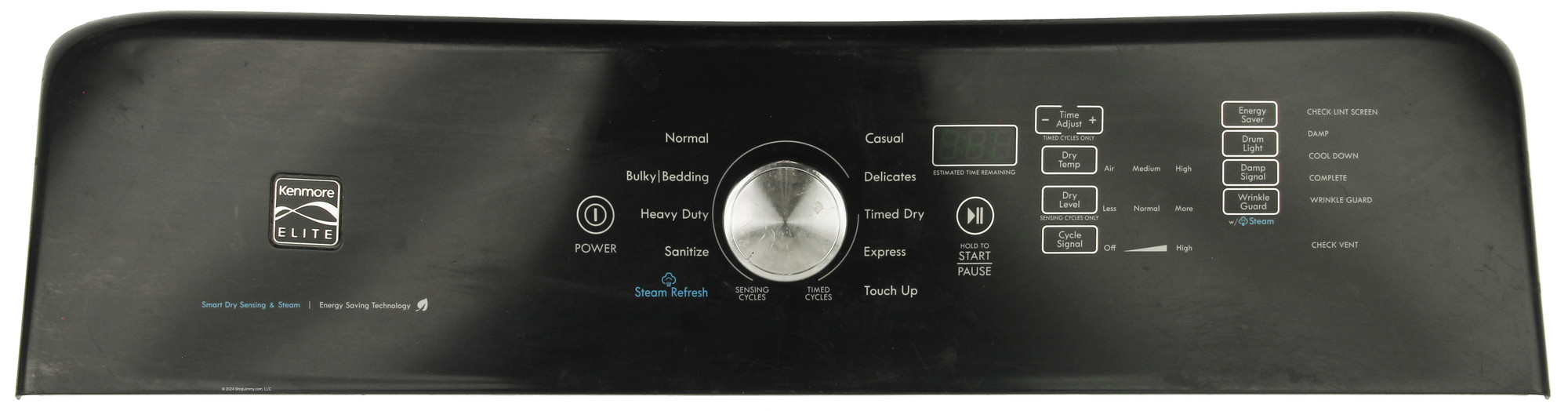 Whirlpool Dryer W10746222 Control Panel Assembly