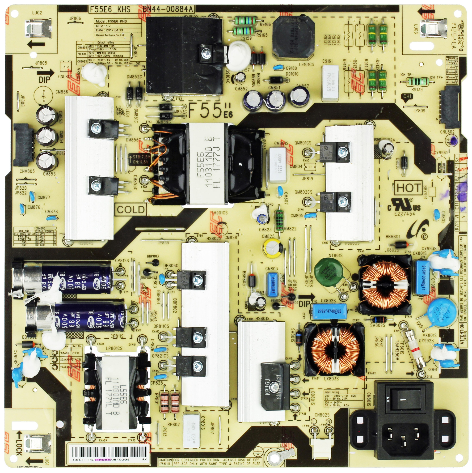 Samsung BN44-00884A Power Supply / LED Board - Thumbnail 5