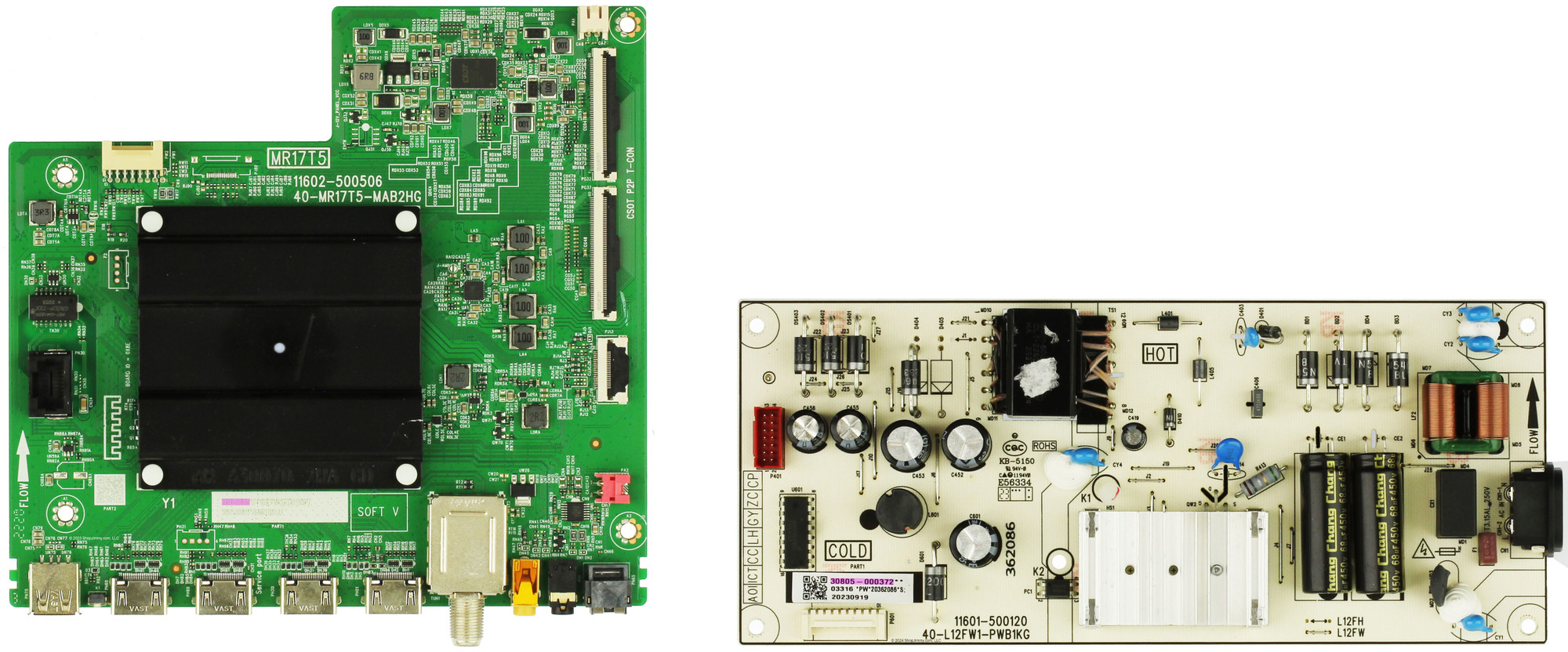 TCL 50S451 Complete LED TV Repair Parts Kit - v4