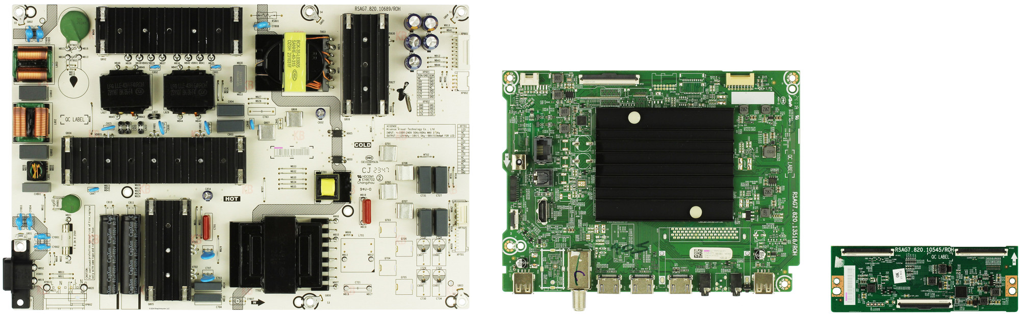 Hisense 75A6N Complete LED TV Repair Parts Kit VERSION 1