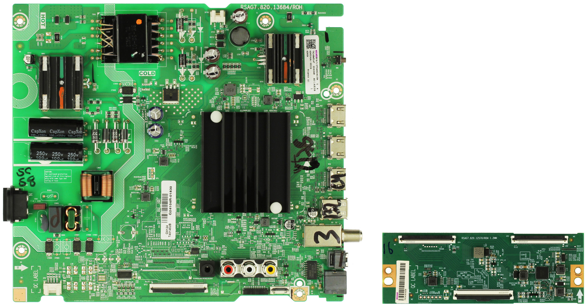 Hisense 43A6N Complete LED TV Repair Parts Kit