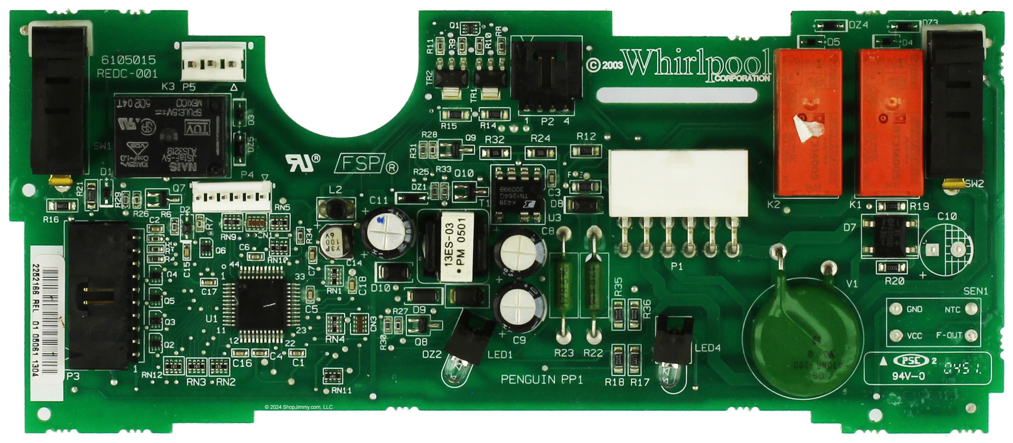 Kenmore Refrigerator 2252166 Control Board