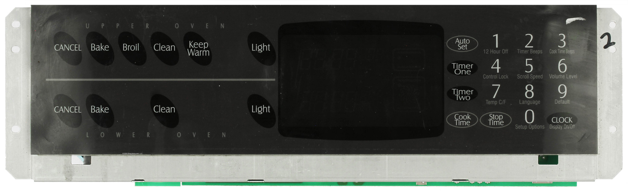 Jenn-Aire Whirlpool Oven 8507P019-60 Control Board - Gray Overlay