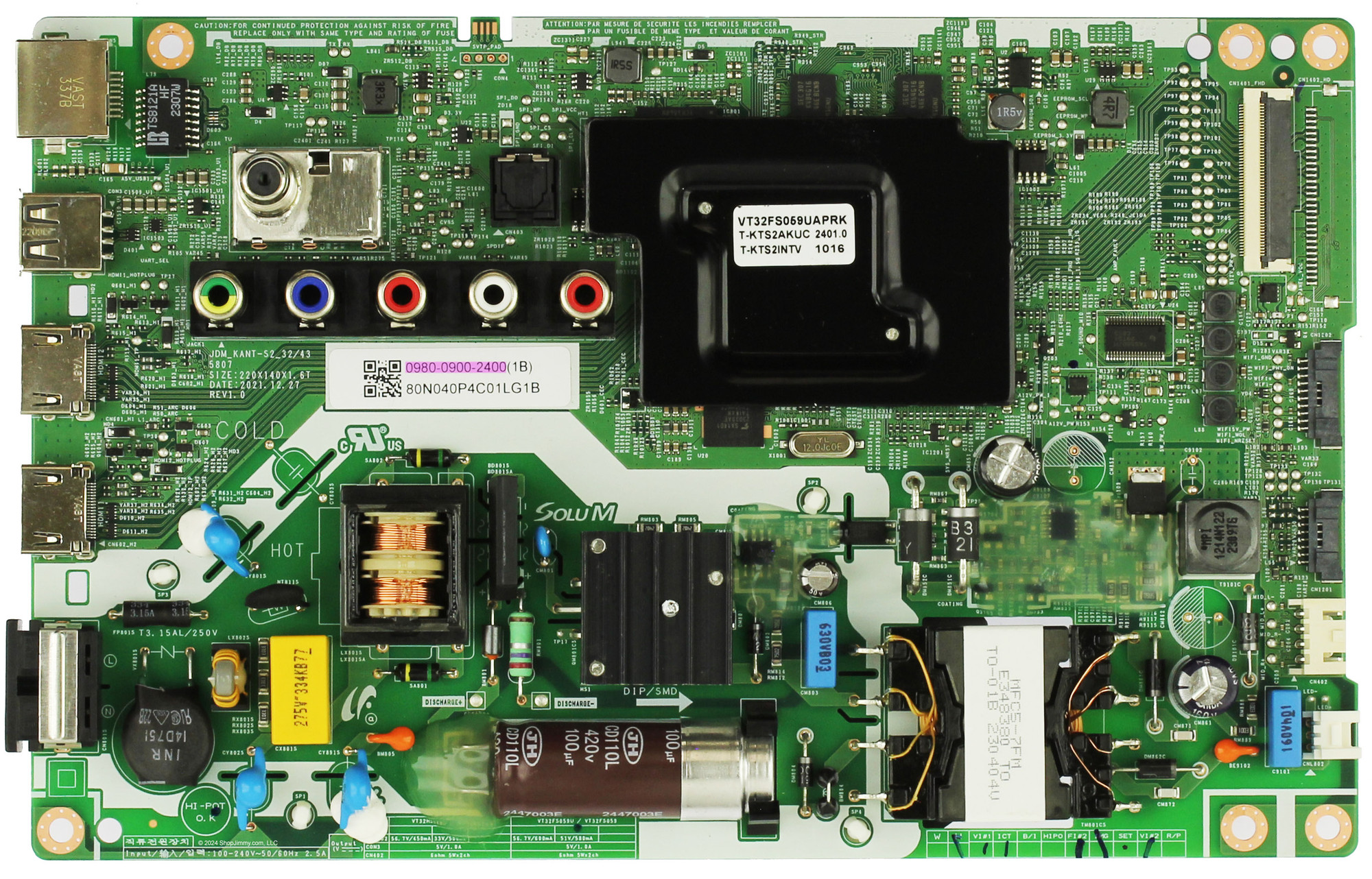 Samsung 0980-0900-2400 Main Board Power Supply for UN32N5300AFXZC VD04