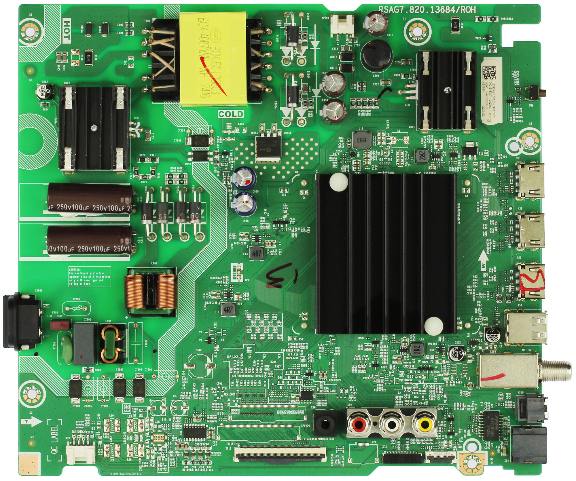 Hisense 413390 413389 Main Board Power Supply for 55QD5N