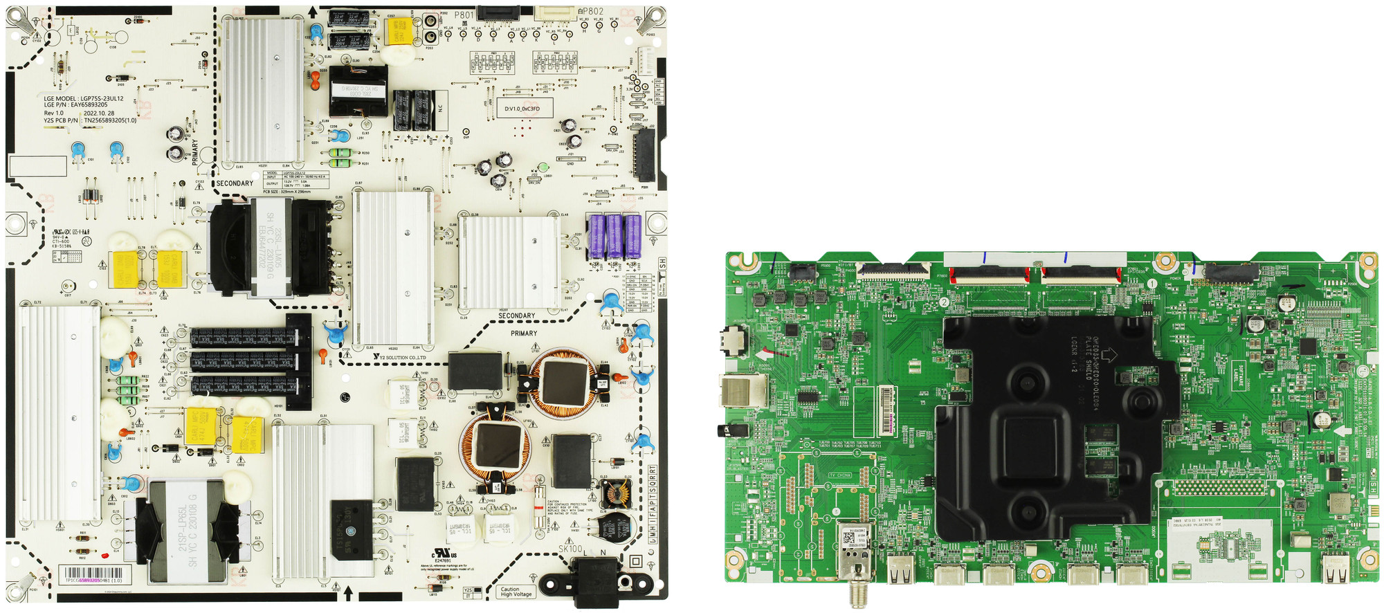 LG 75QNED85TAA.BUSFLKR Complete LED TV Repair Parts Kit
