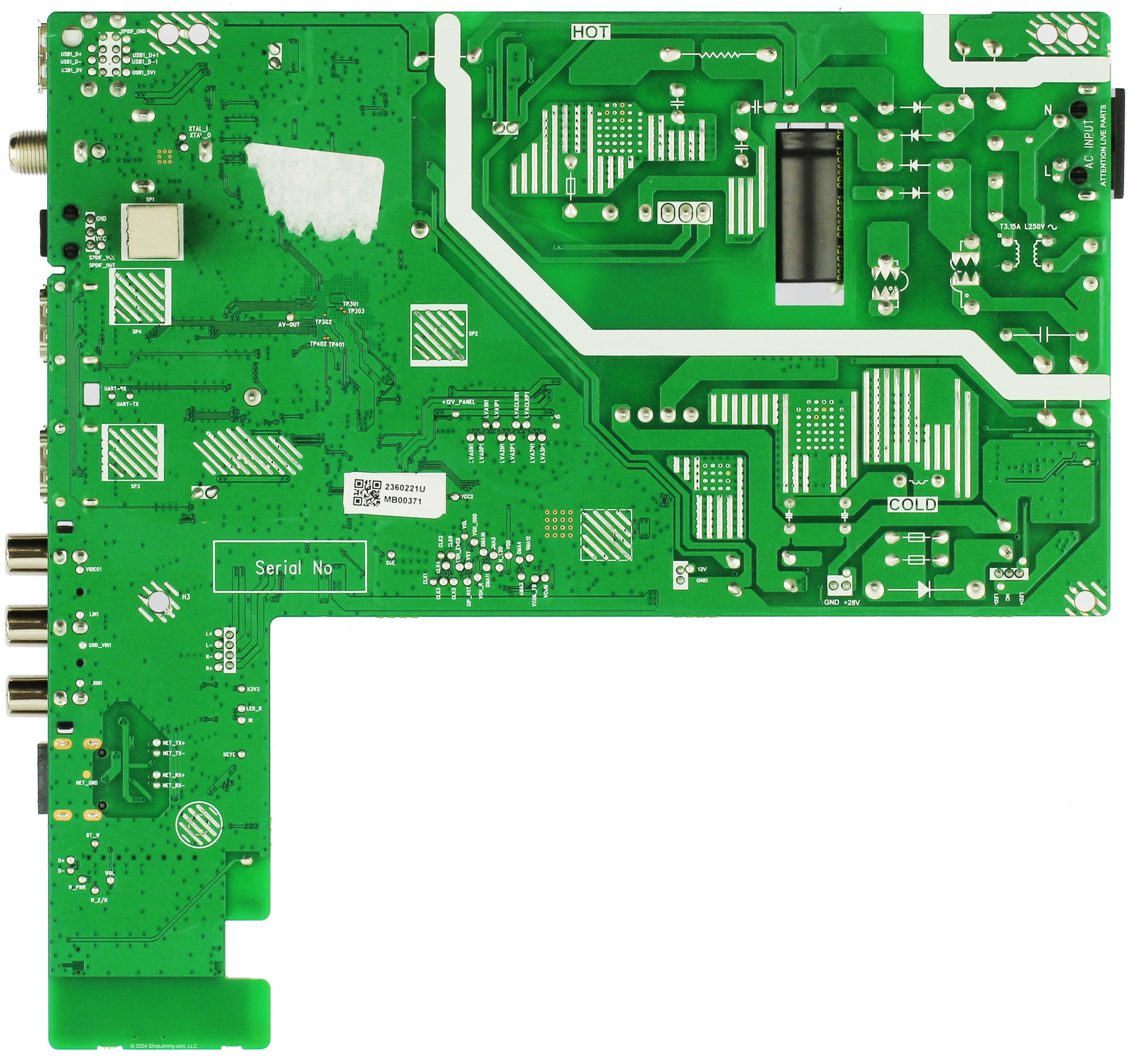 テレビ nawo28 Skyworth LA.017.22102050.0003 Main Board/Power Supply