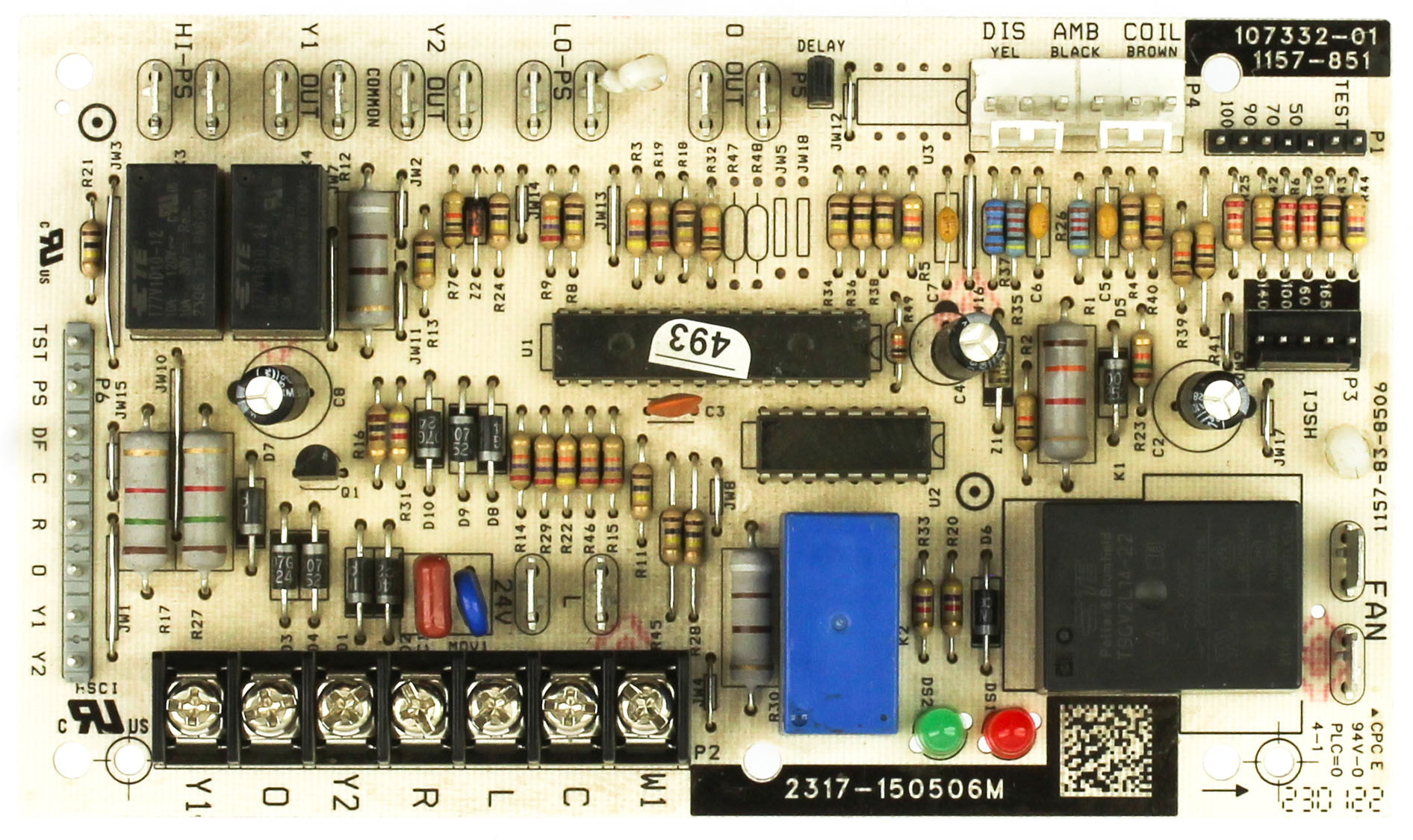 Honeywell Lennox 107332-01 Defrost Circuit Board