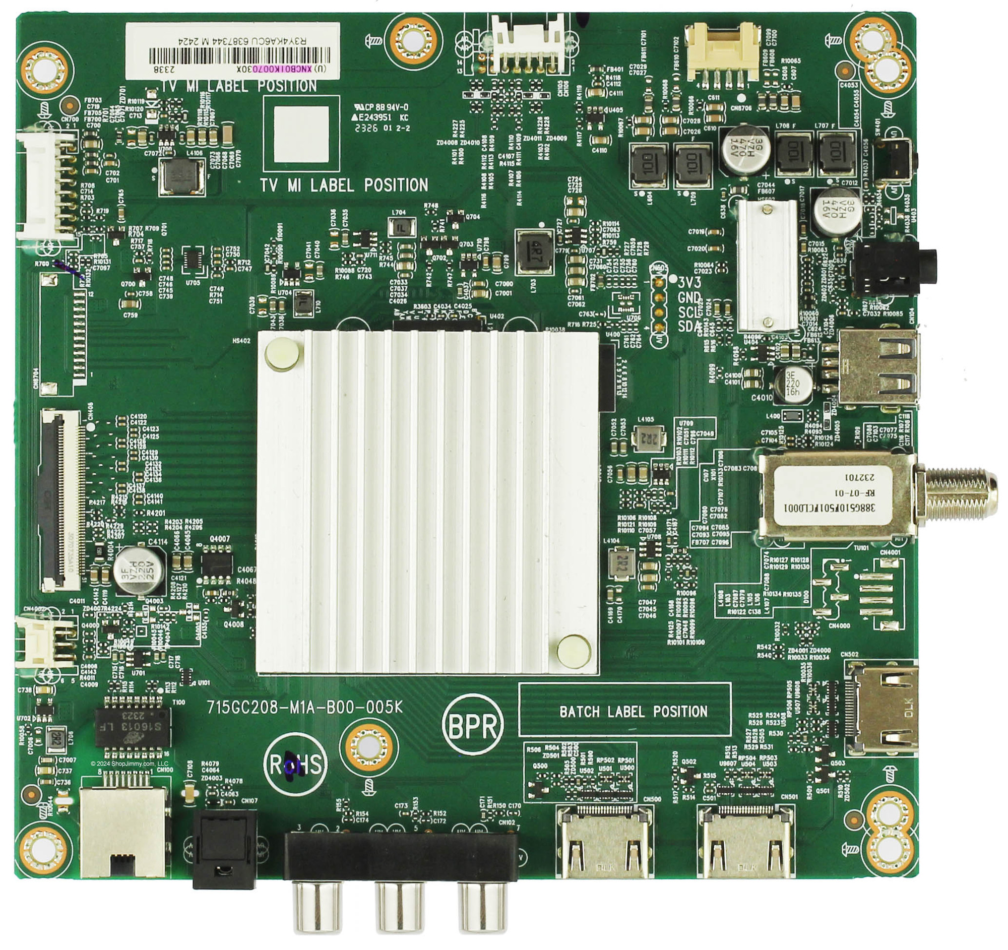 Pioneer 756TXNCB01K0070 Main Board PN50-751-24U