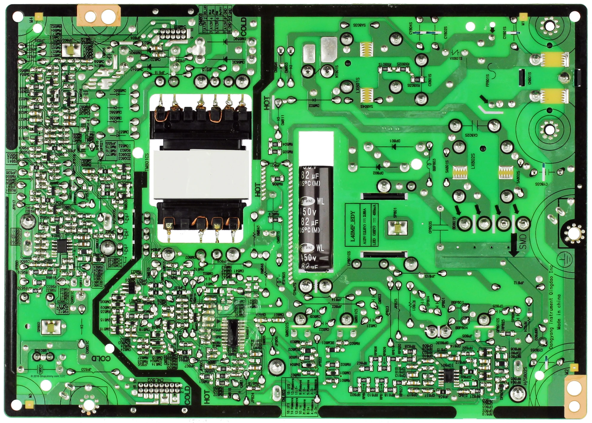 Samsung BN44-00731A Power Supply / LED Board