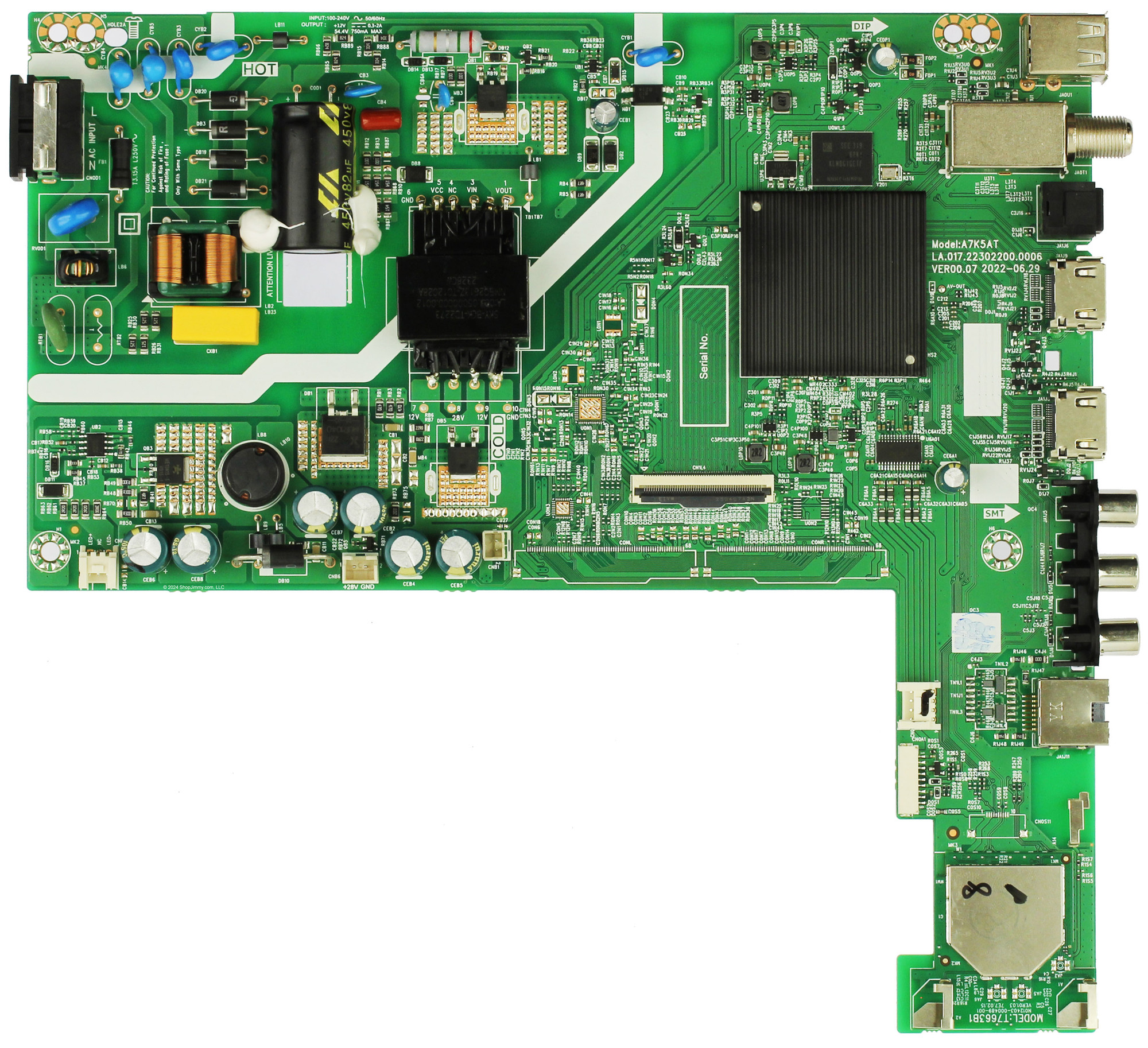  セントイライアス テレマーク SKYWORTH LA.017.22302200.0006 Main / Power Supply Board