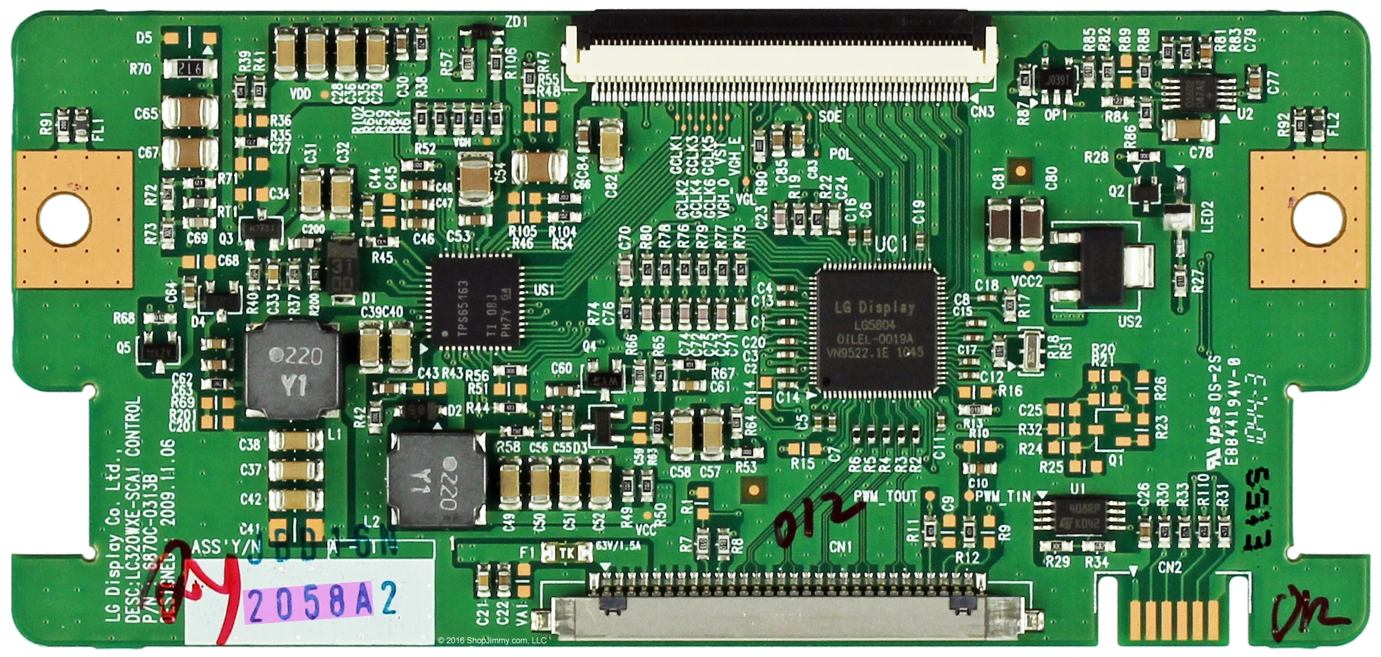 LG V15 UHD TV Logic Board – TM120 Ver1.0, 6870C-0535D / 6870C-0535B