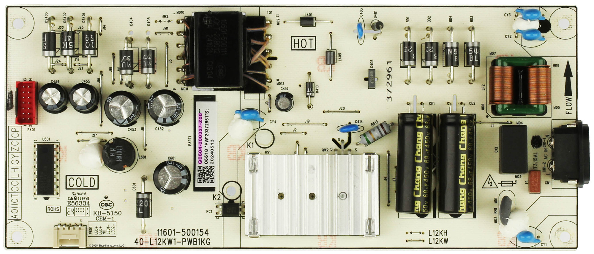 葉 ページ TCL G0504-000327-Z00 Power Supply Board