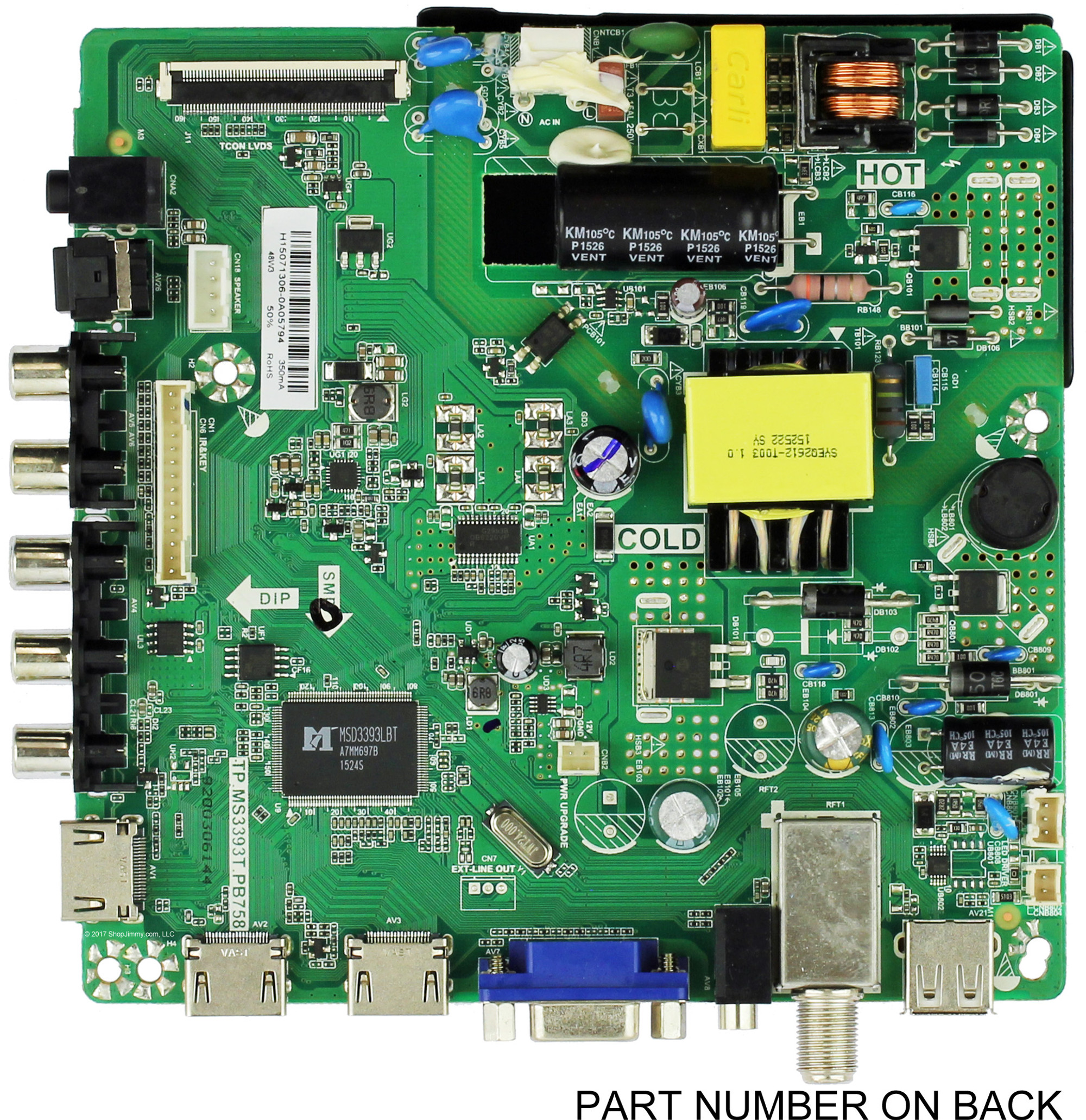 Westinghouse 34014186 Main/Power Supply Board for WD32HT1360