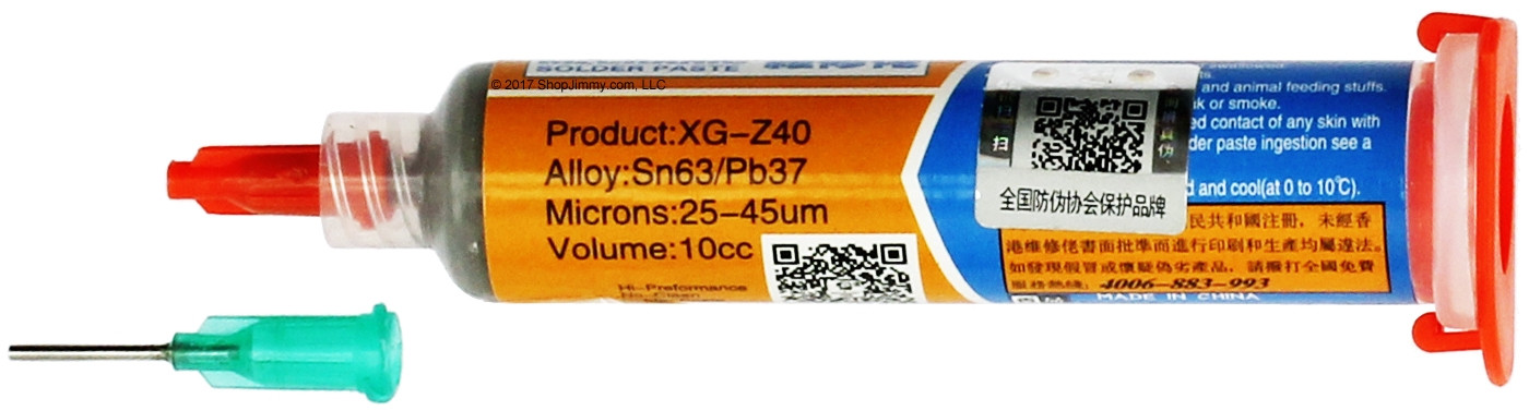 MECHANIC XG-Z40 10cc Syringe Solder Paste Flux Sn63/Pb37