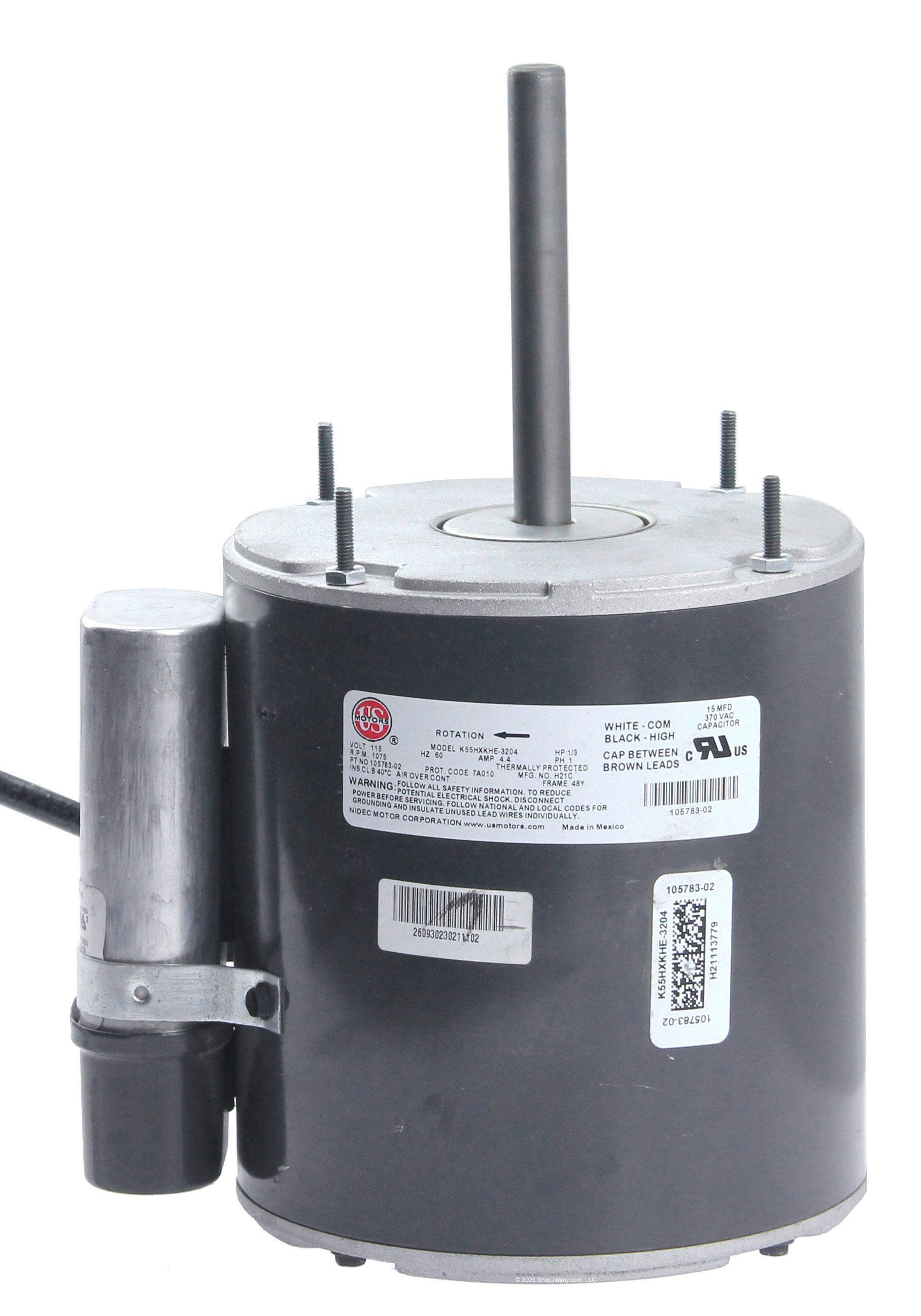 Lennox 105783-02 18K34 Condenser Fan Motor - WITH CUT CORD