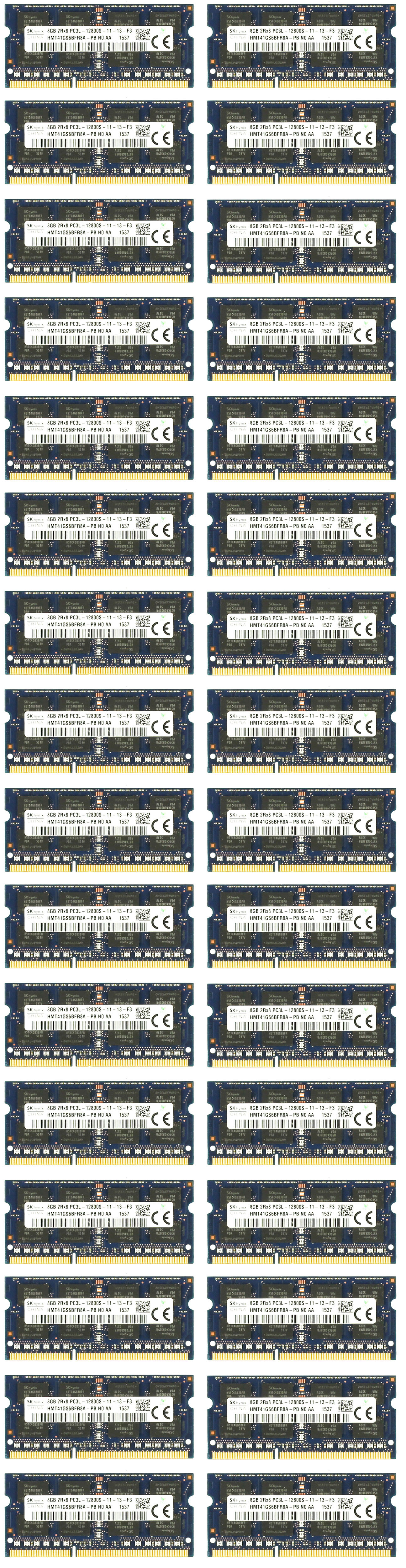 Hynix HMT41GS6BFR8A-PB 8GB DDR3 PC3-12800 Memory Module - Set of 32