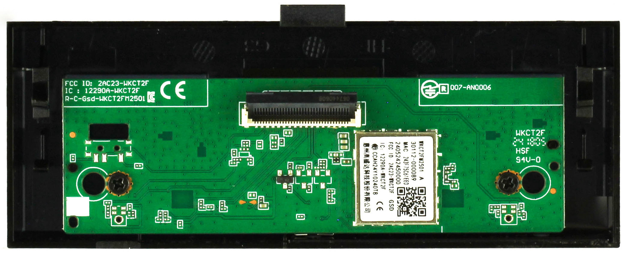 TCL 30112-000089 Wi-Fi Module / Wireless Adapter IR Power Button Board