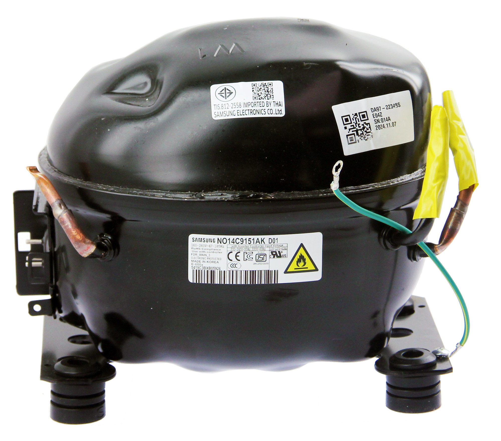 Samsung NO14C9151AKD01 Refrigerator Compressor (SEE NOTE)