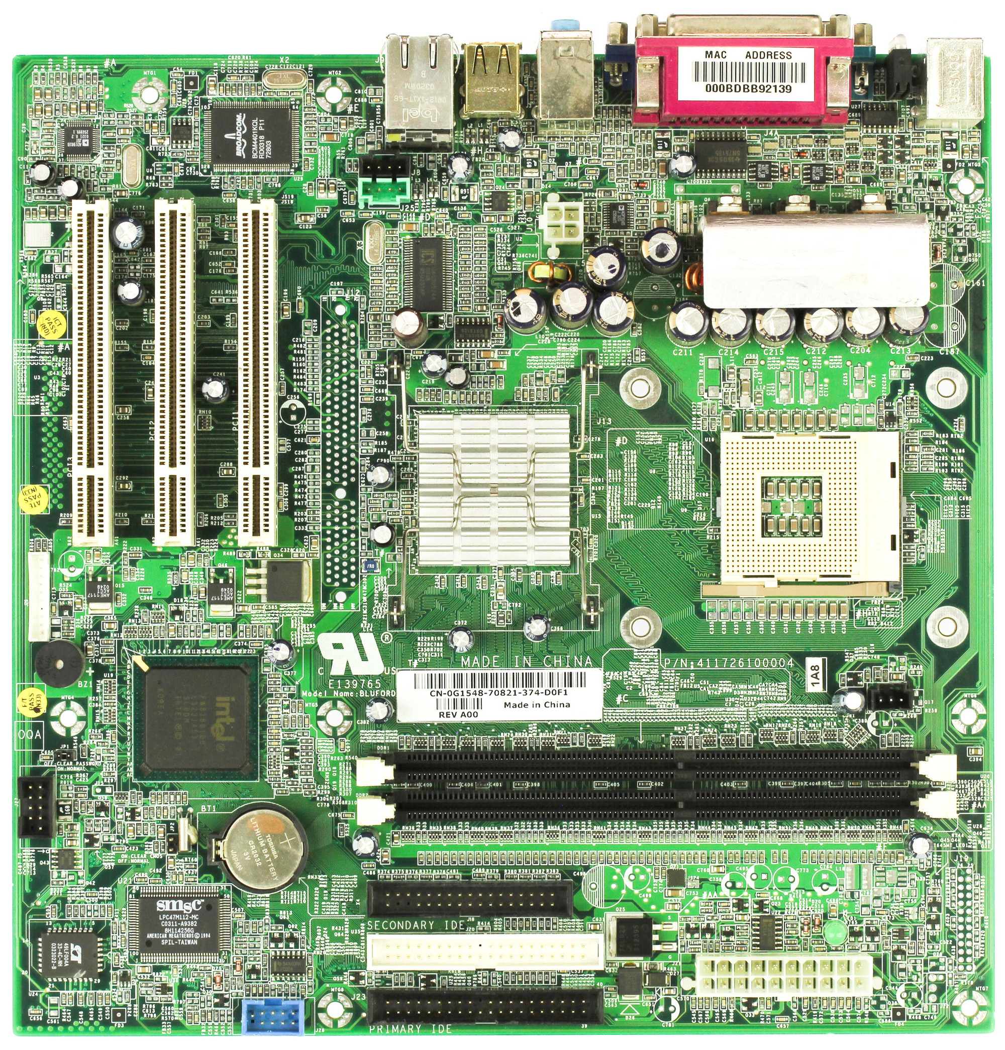 Dell Dimension G1548 2400 Desktop Bluford Motherboard