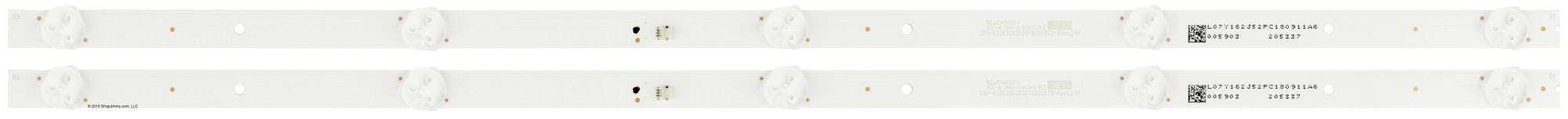 Brighten Up Your Screen: 12pcs LED Backlight Strips – Fits ONN, Haier, JVC, RCA & More (30370006005, 30370006006)