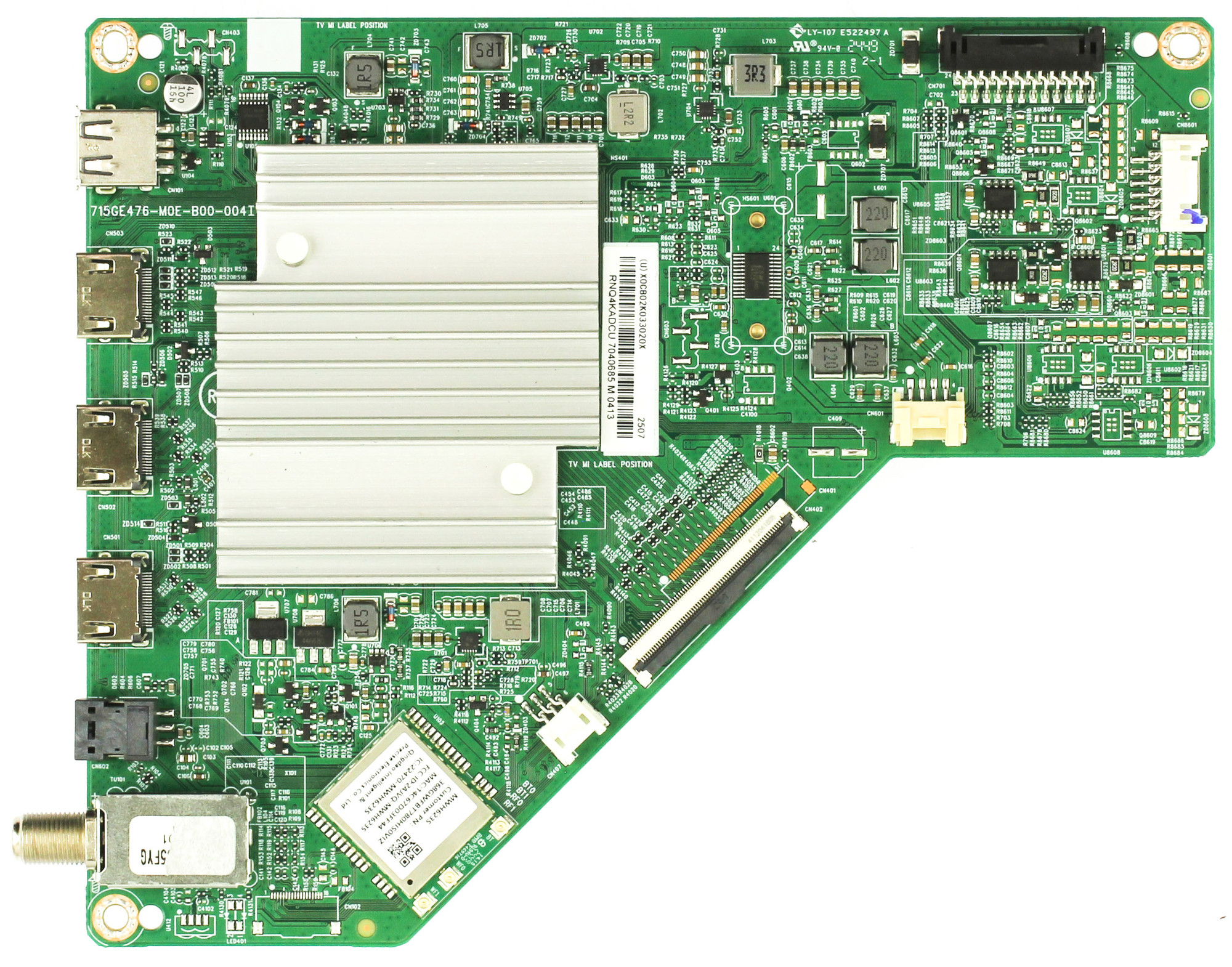 テレビ KIYO0311 Vizio 756TXOCB02K033 Main Board for VQD43M-0801 (LTPWV5JB Serial)