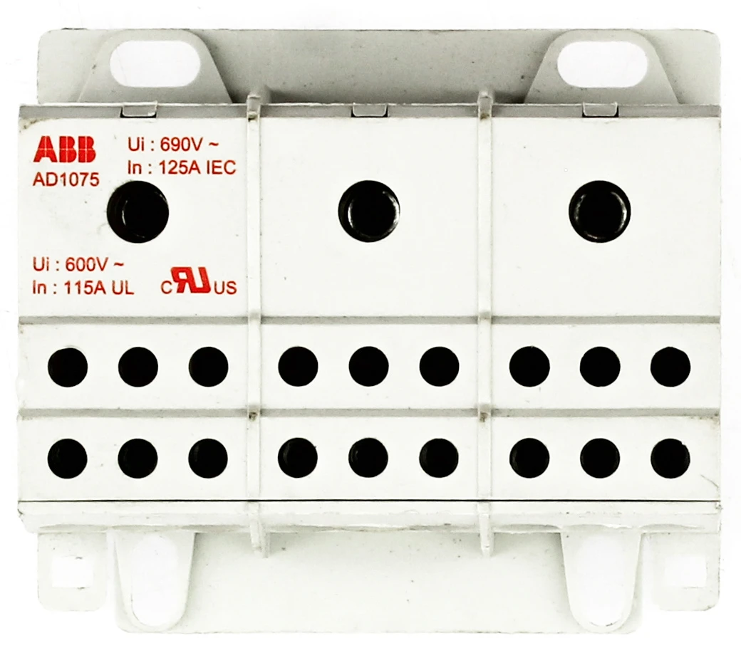 ABB AD1075 Modular 3 Pole Distribution Block