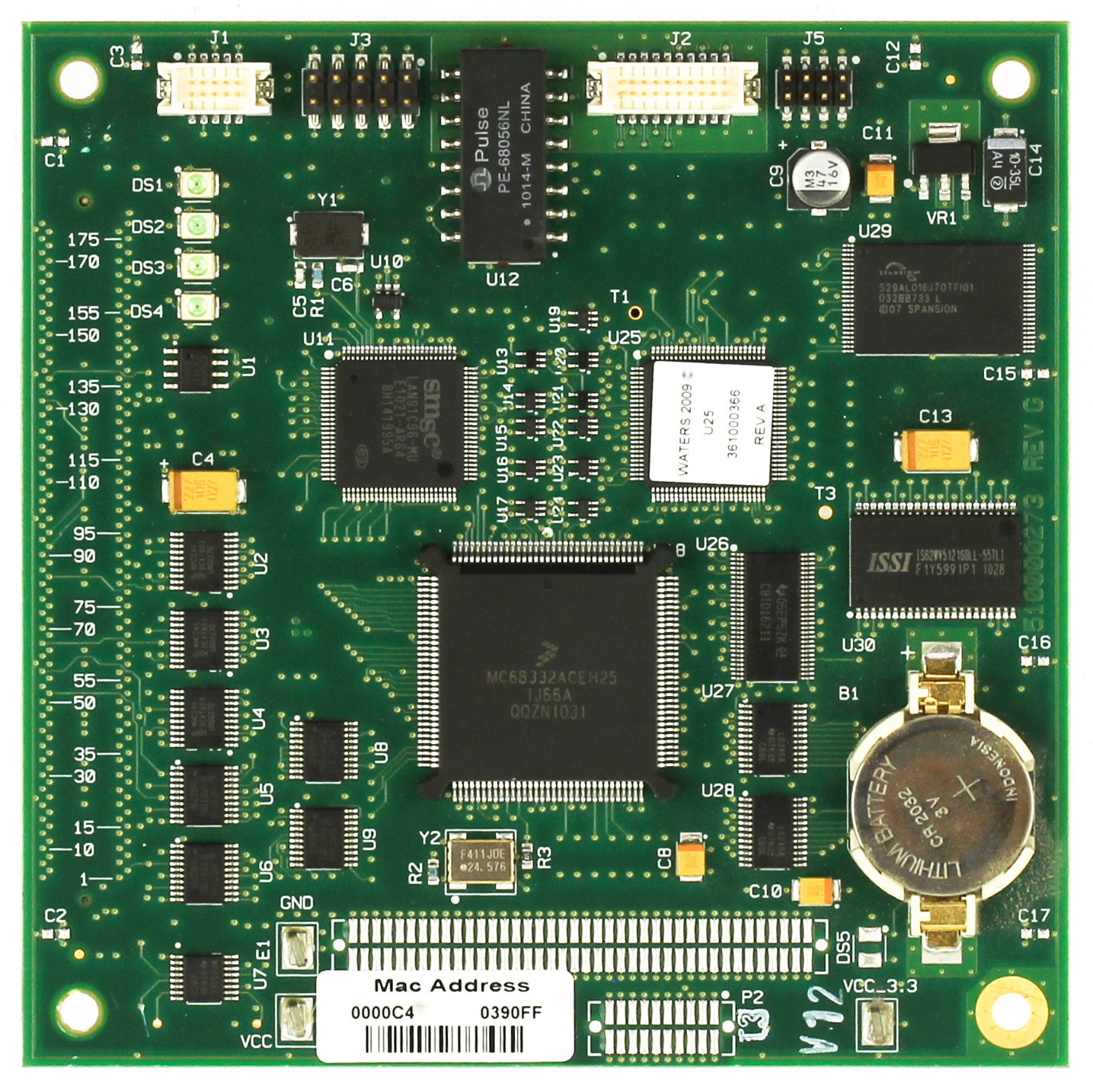 Waters 210000273 UPLC Sample Manager Solvent Control Board