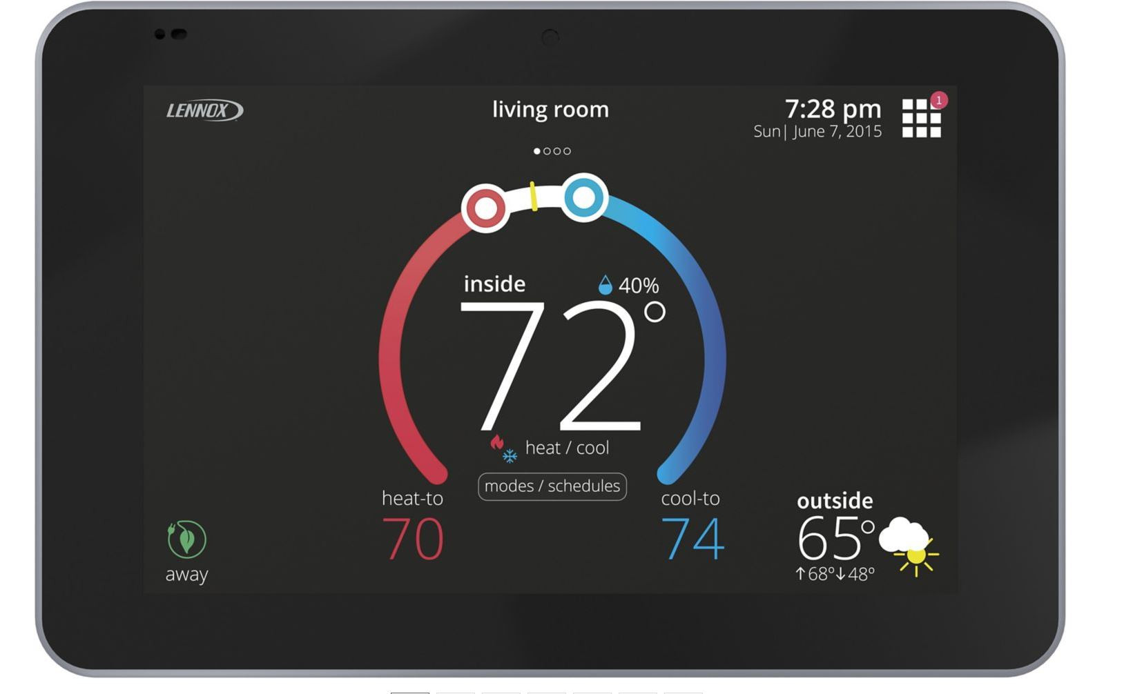 Lennox 105201-05 Thermostat Touchscreen