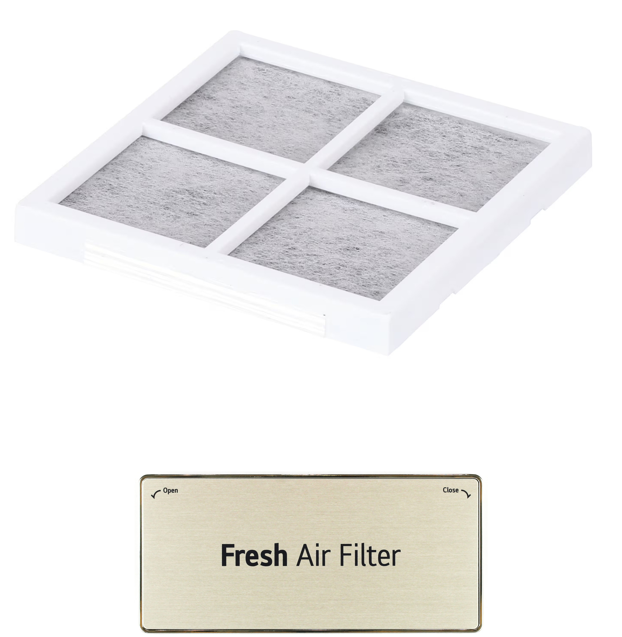 LG ADQ75493321/ADQ73214405 Refrigerator Air Filter and Cover Bundle